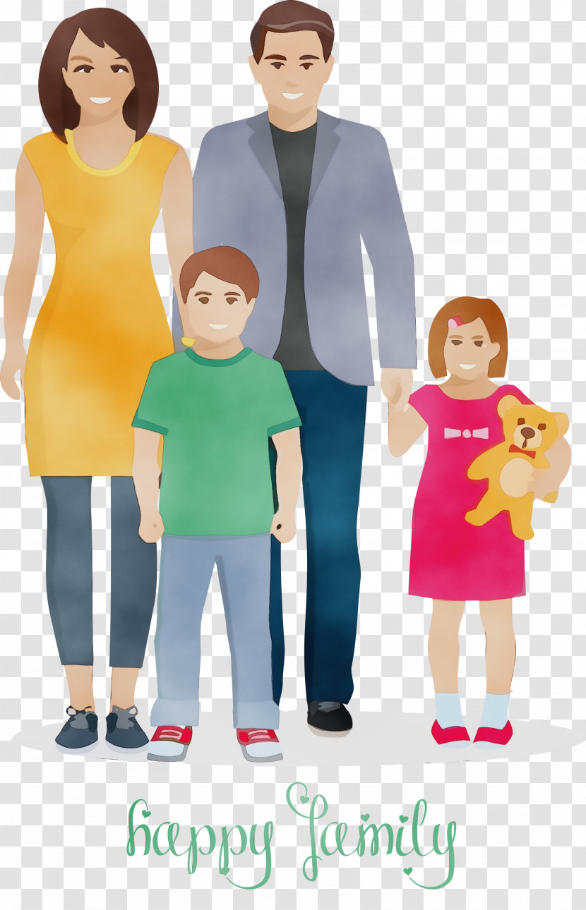 People Cartoon Child Fun Family Transparent PNG