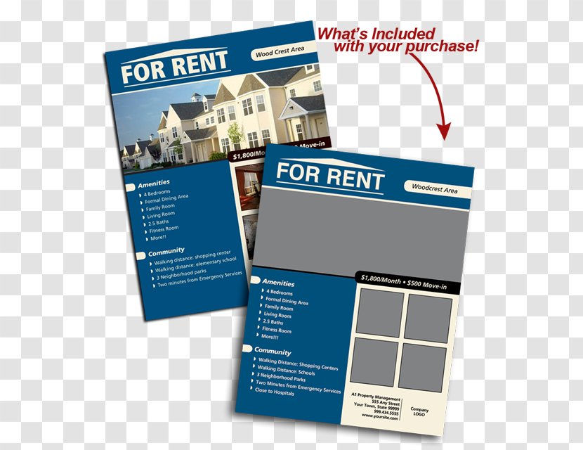 Real Estate Brochure Brand - Flyer Free Template Transparent PNG