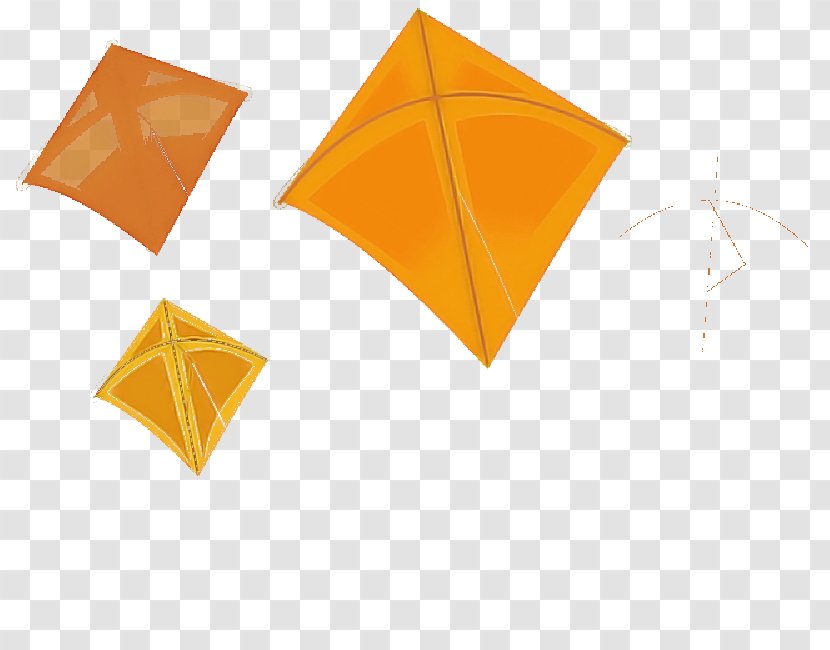 Orange - Art Paper - Triangle Transparent PNG