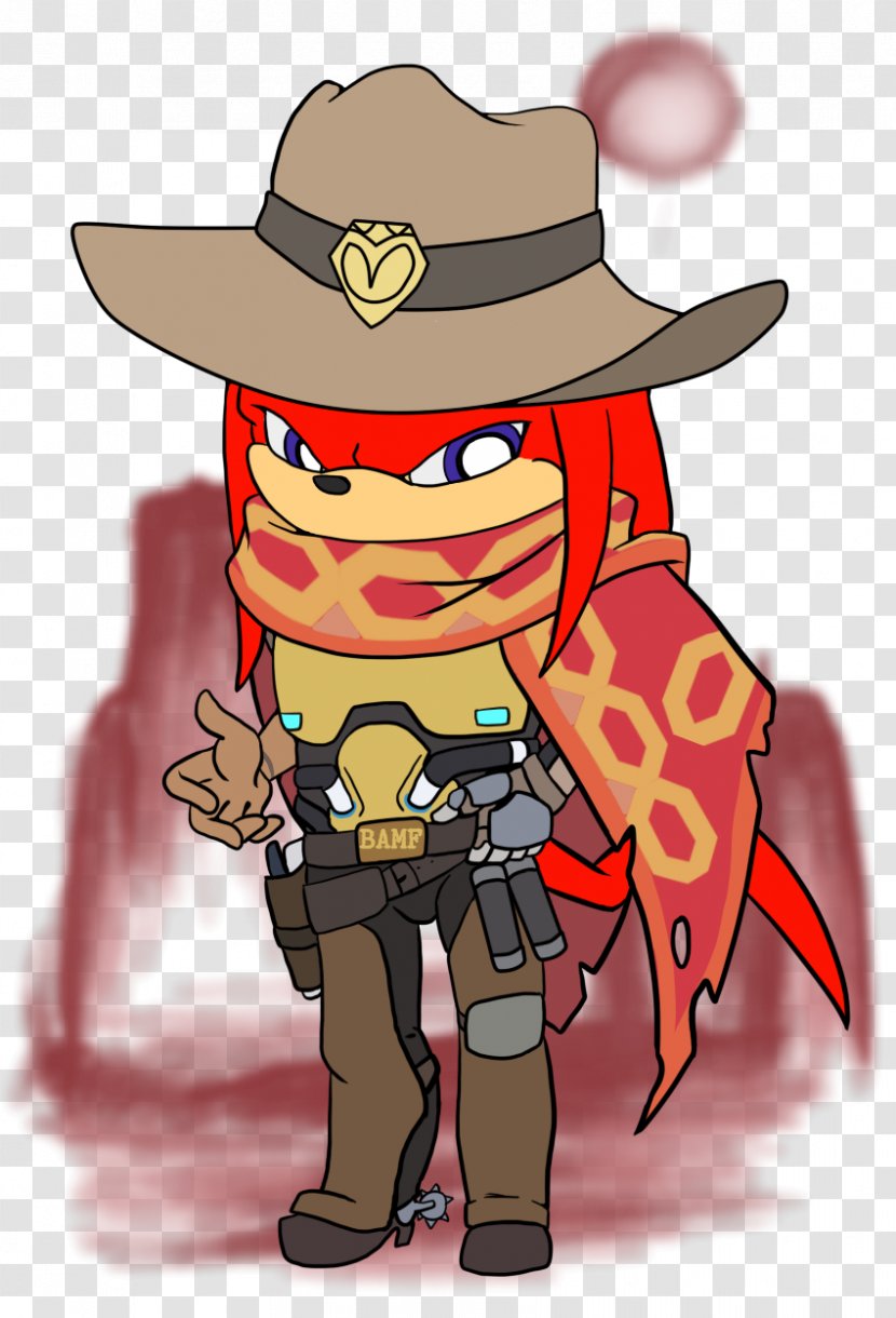 Knuckles The Echidna Drawing Character DeviantArt - Frame - Cowboy Transparent PNG