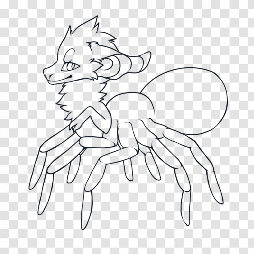 Spider Sketch Image Agelenopsis Naevia Graphics - Arm - Free Furry Base Transparent PNG