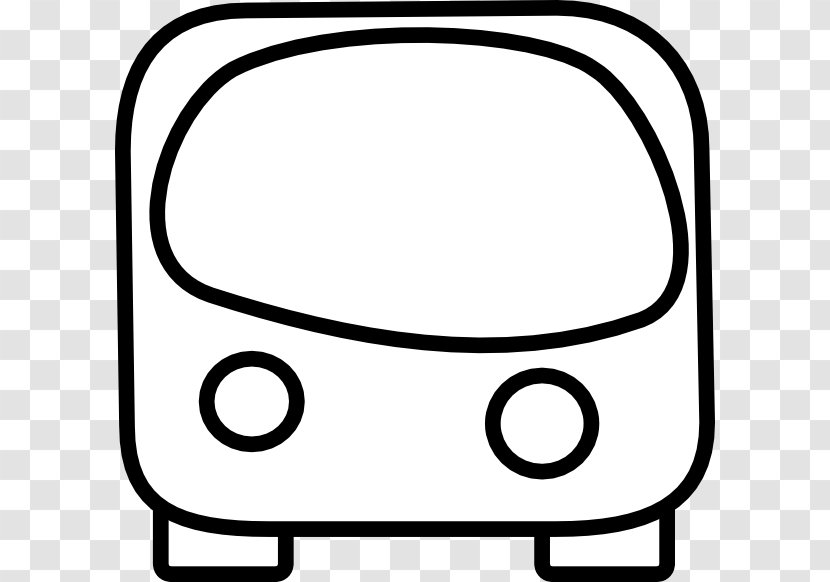School Bus Transit Clip Art - Black Transparent PNG
