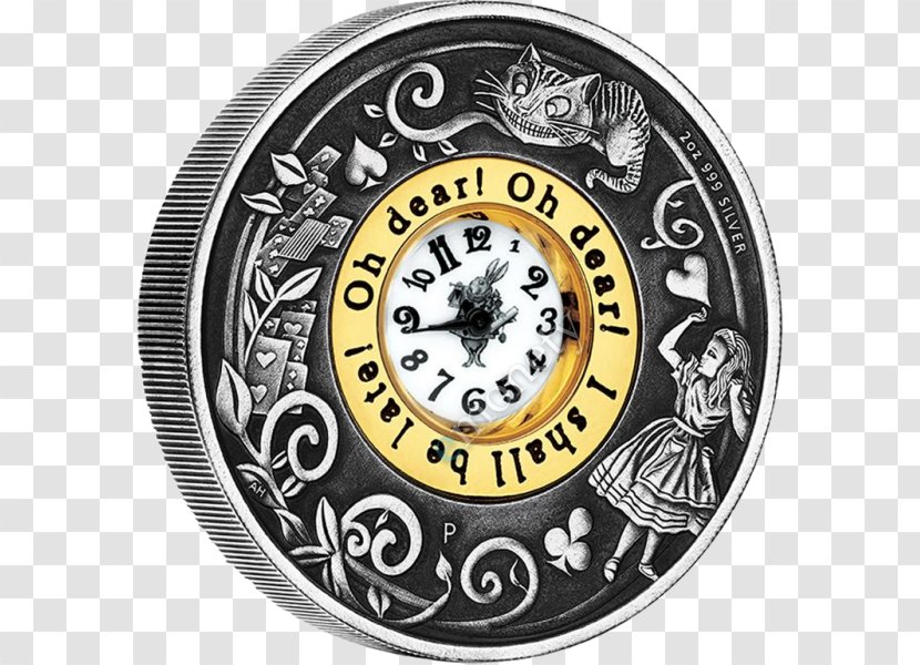 Perth Mint Alice's Adventures In Wonderland Silver Coin - Alice Transparent PNG