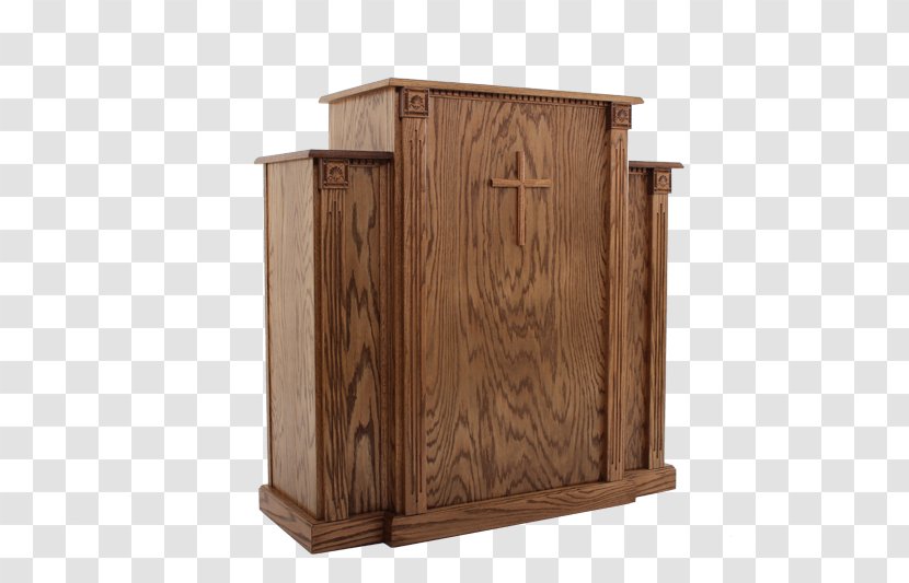 Pulpit Communion Table Church Furniture - Cupboard - Wooden Podium Transparent PNG