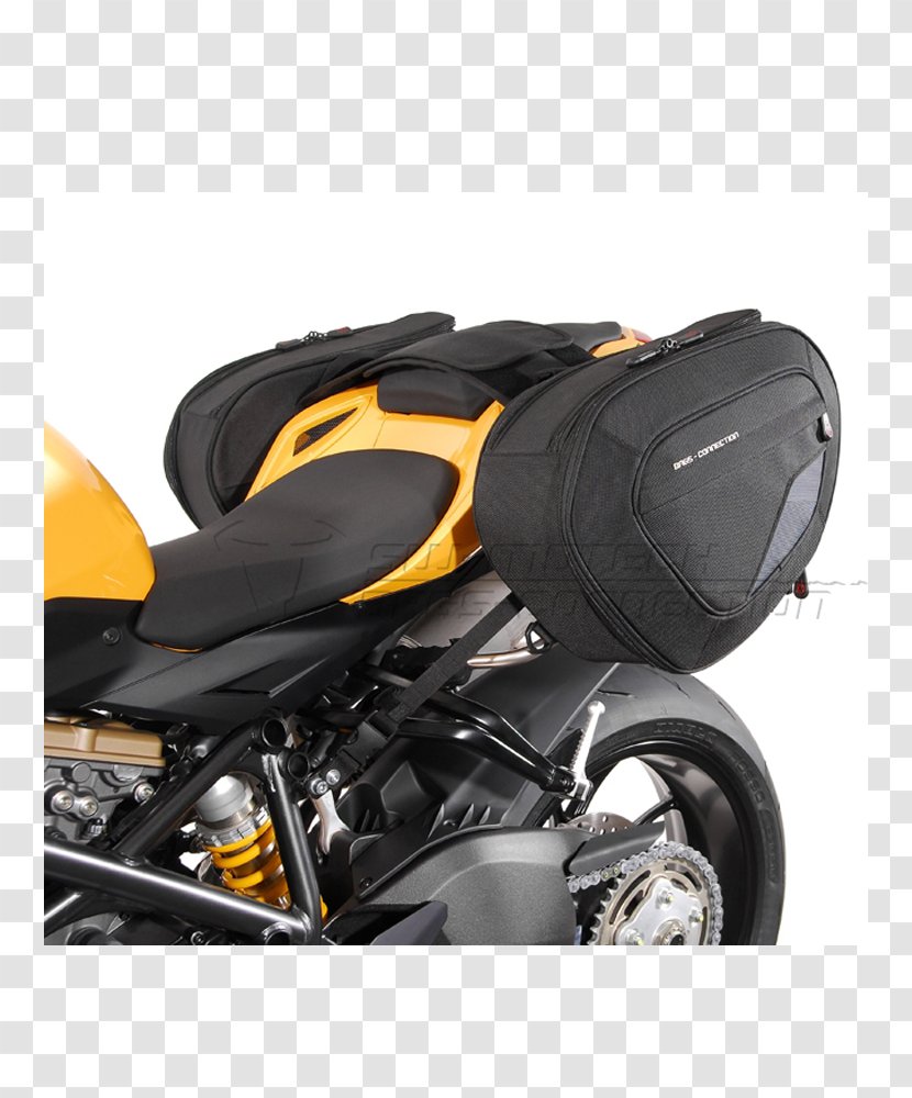 Saddlebag Ducati Streetfighter 848 Motorcycle - Automotive Tire Transparent PNG