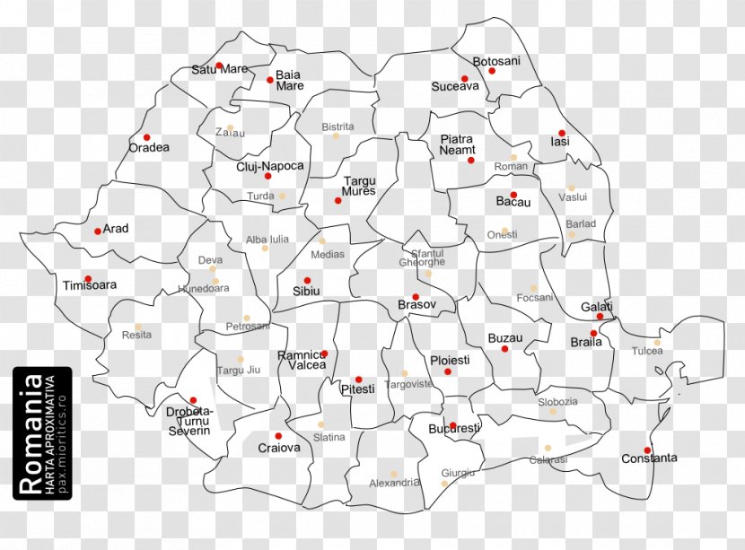 Romania Map Clip Art - Area Transparent PNG