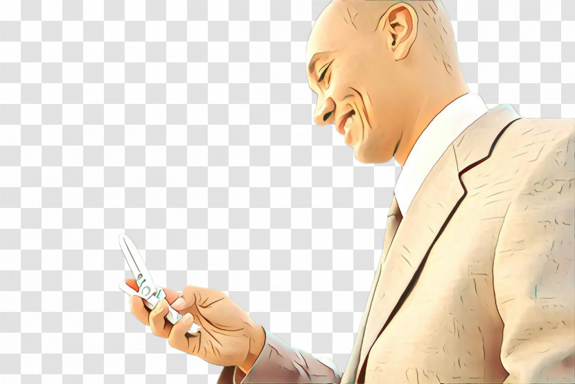 Smoking Businessperson Gadget Smartphone Ear Transparent PNG