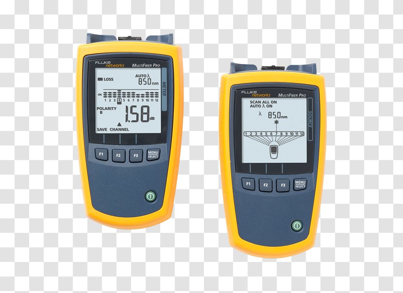 Optical Power Meter Computer Network Single-mode Fiber Fluke Corporation Software Testing - Data Transfer Rate - Year Over After Flavor Material Picture Transparent PNG