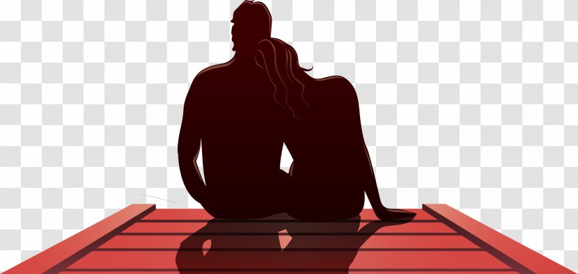 Romance Significant Other - Sitting - Hand Drawn Men And Women Transparent PNG