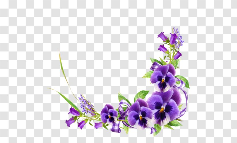 Violet Floral Design Flower - Purple Transparent PNG