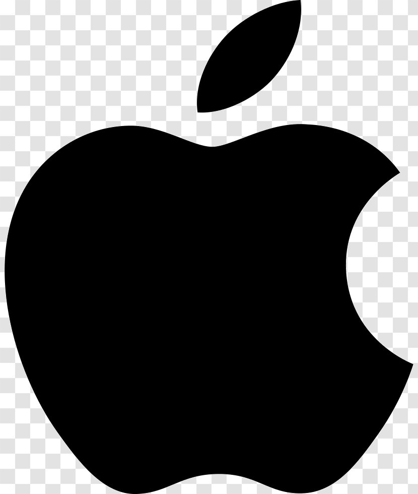Apple Logo Vector Graphics Image - Black And White - Pertenece A Transparent PNG