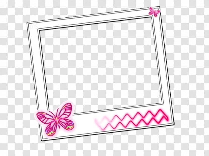 Pink Background Frame - Picture - Place Card Rectangle Transparent PNG