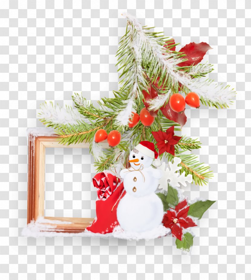 Christmas Frame Border Decor - Plant - Branch Eve Transparent PNG