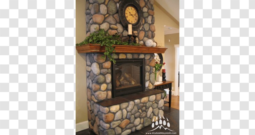 Hearth Fireplace Rock House Stream - Mountain Transparent PNG