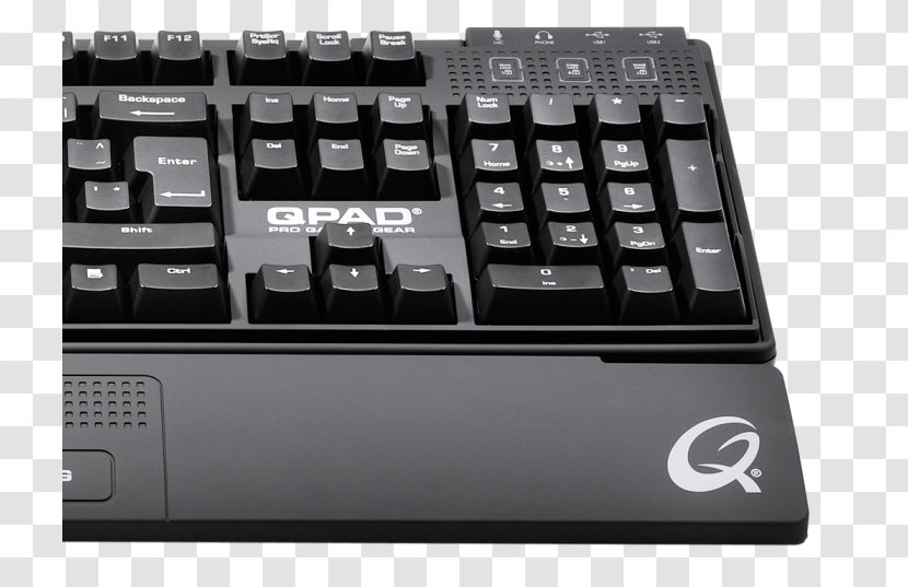 Computer Keyboard Gaming Keypad TGB QPAD Pro MK-50 Mechanical Cherry MX Red Electrical Switches - Peacock Right Side Transparent PNG