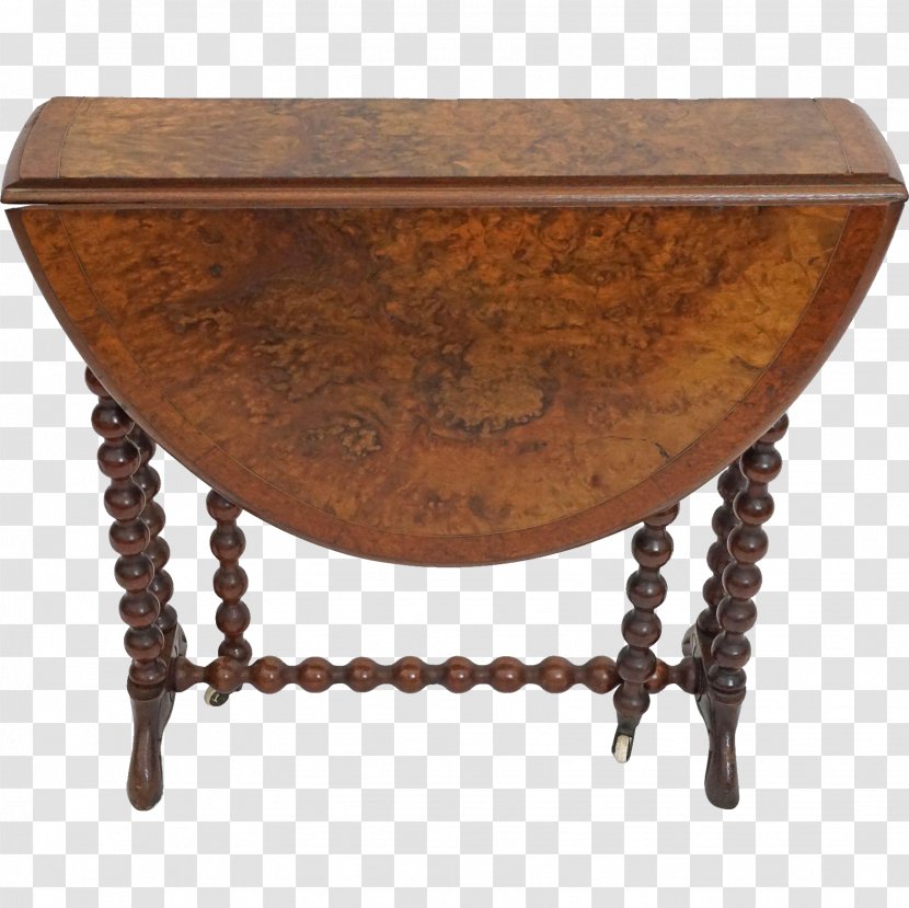 Gateleg Table Furniture Drop-leaf Coffee Tables - Antique - Walnut Transparent PNG