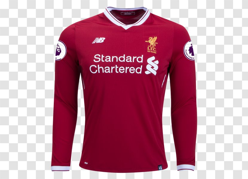 Liverpool F.C. Long-sleeved T-shirt Premier League Jersey - Longsleeved Tshirt Transparent PNG