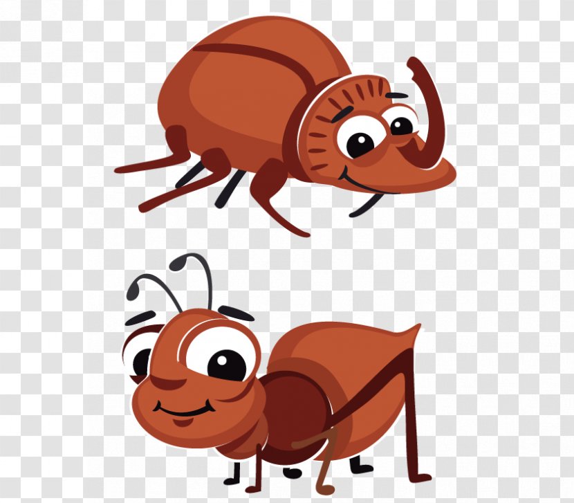 Ant Cartoon Clip Art - Invertebrate - Insect Cricket Transparent PNG