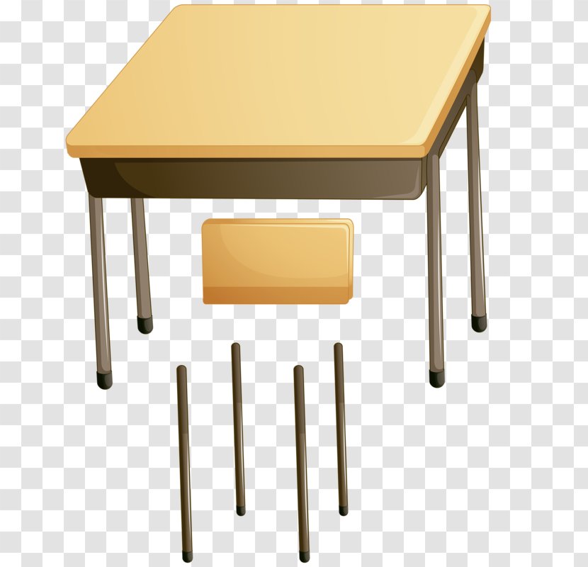 Table Teacher - Chair - School Supplies Transparent PNG