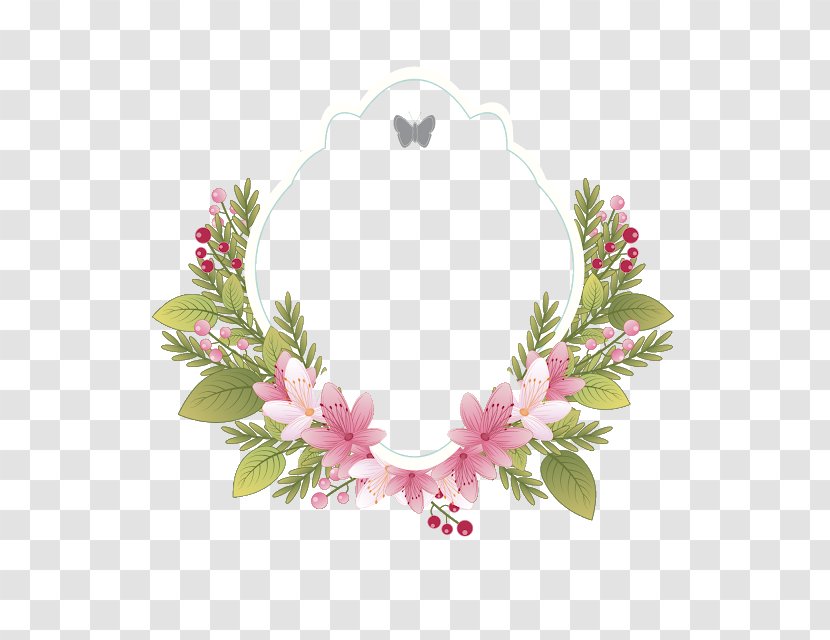 Flower Floral Design Vintage Clothing Clip Art - Wedding - Wreath tree Transparent PNG