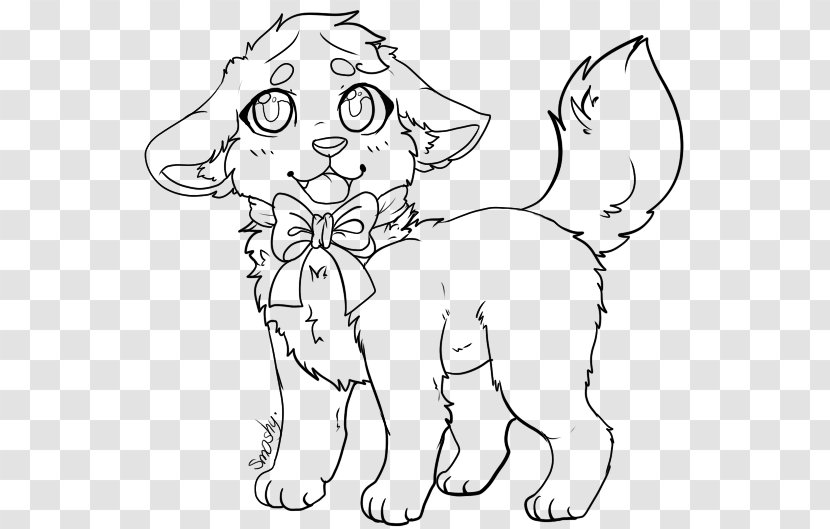 Puppy Whiskers Line Art Dog Breed - Heart Transparent PNG