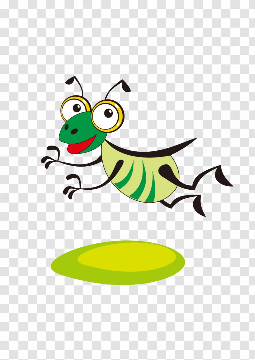 Insect Cartoon Apis Florea Illustration - Green Transparent PNG
