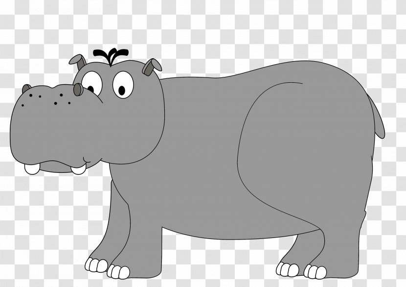 Hippopotamus Clip Art Image Cartoon Copyright - Organism - Mustang Ford Transparent PNG