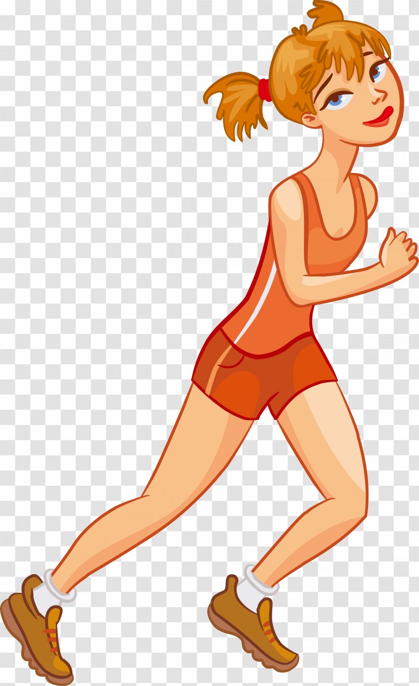 Fat Cartoon Obesity Clip Art - Heart - The Person Running On Front Transparent PNG