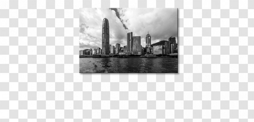 Picture Frames Rectangle - Black And White - Hong Kong Skyline Transparent PNG