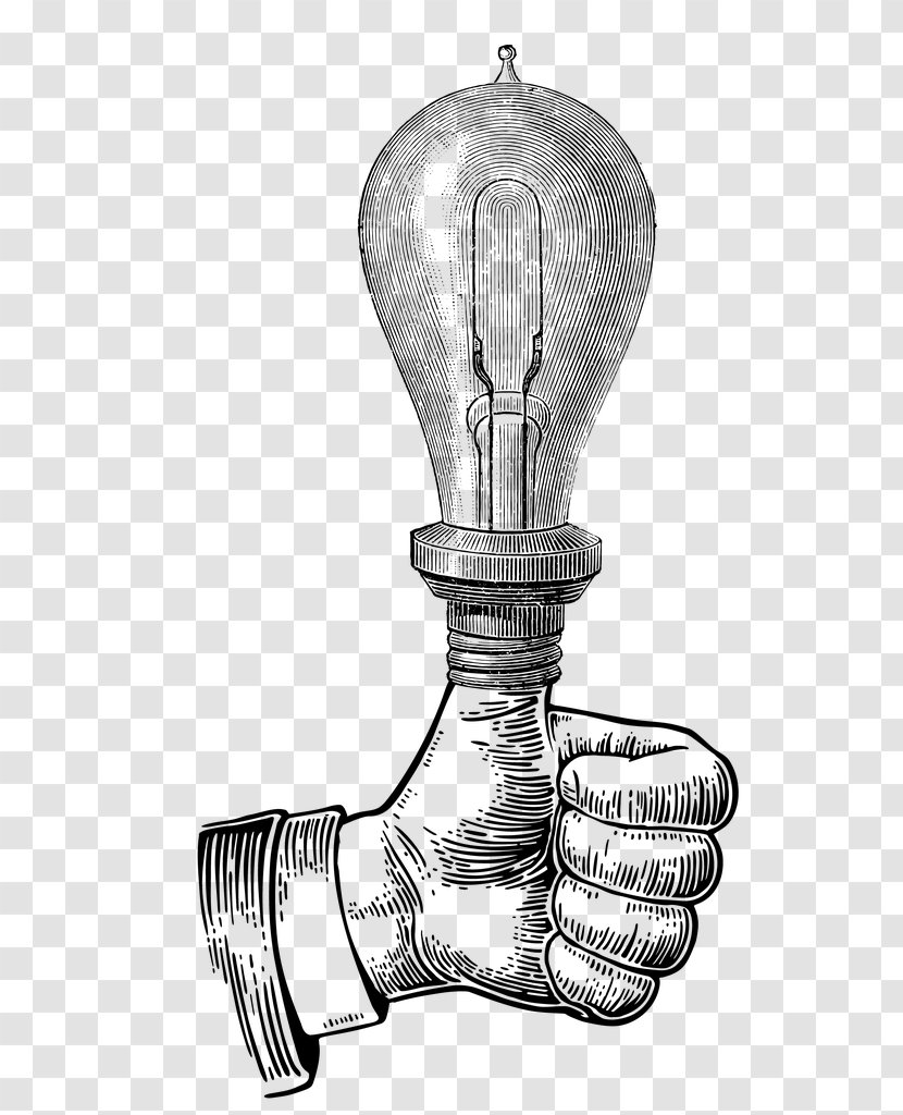 Light Bulb Cartoon - Drawing - Metal Incandescent Transparent PNG