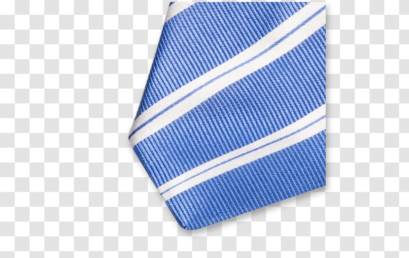 Necktie Blue Silk White Cravate Bleu - Ail Illustration Transparent PNG