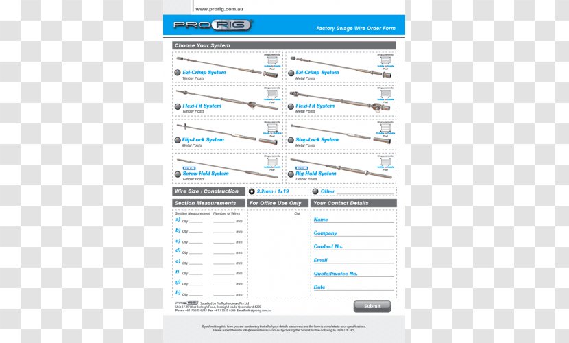 Brand Line Font - Order FOrm Transparent PNG