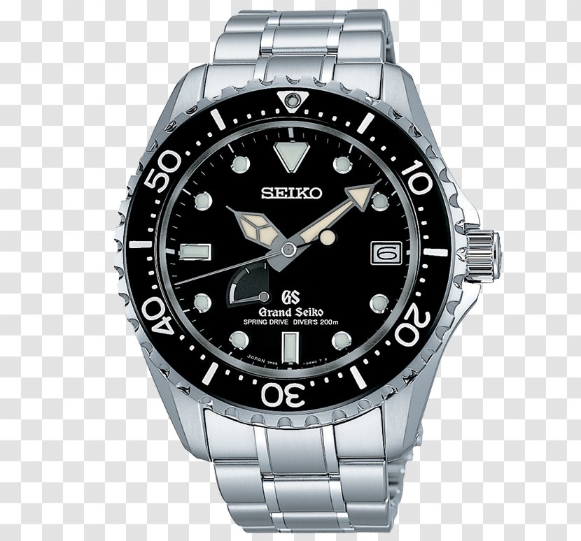 Astron Seiko Spring Drive Diving Watch - Sapphire - Metalcoated Crystal Transparent PNG