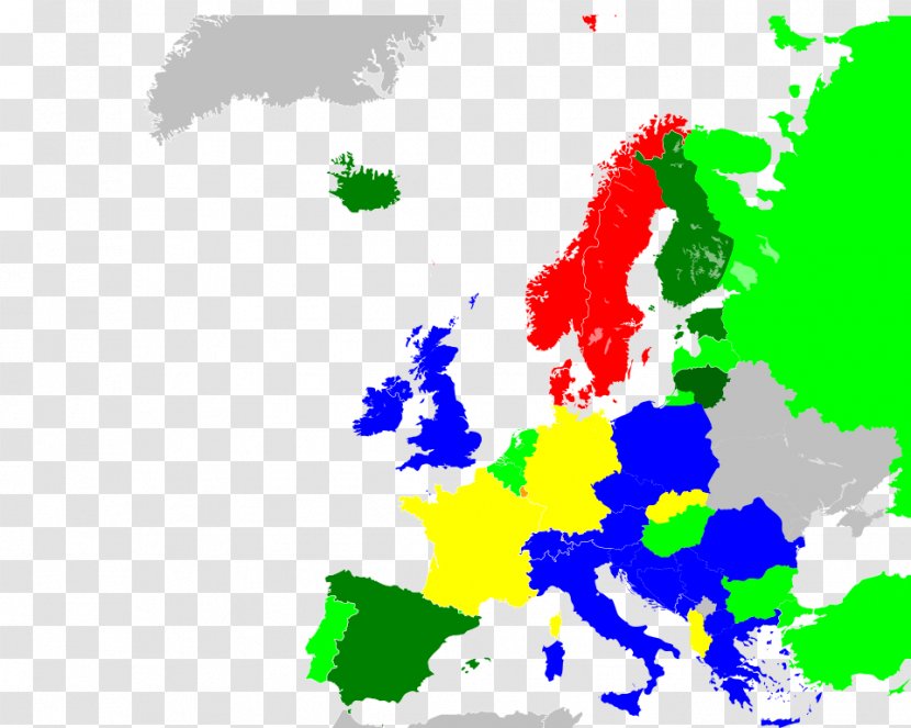 Europe Vector Map - Sky - European Tv Wall Transparent PNG