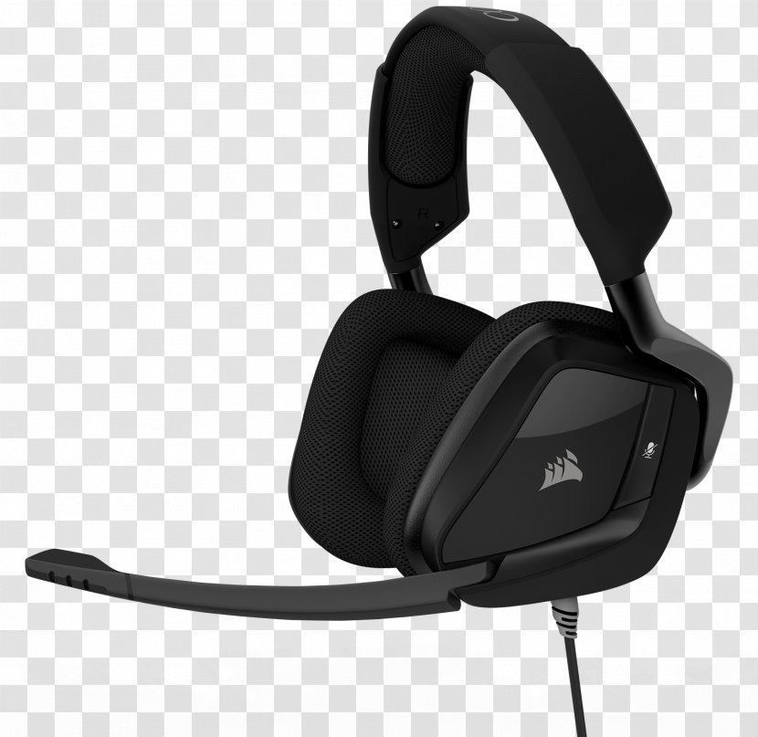 Corsair VOID PRO RGB 7.1 Surround Sound Headset USB - Headphones - Microphone Drummers Transparent PNG