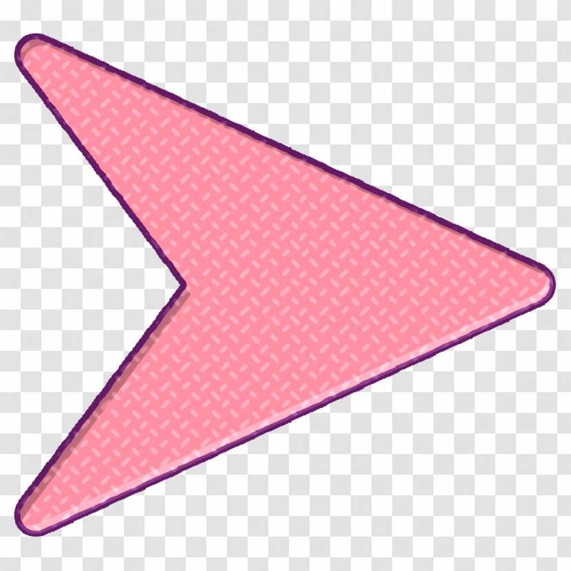 Arrows Icon Send Right Arrow - Pink - Triangle Transparent PNG