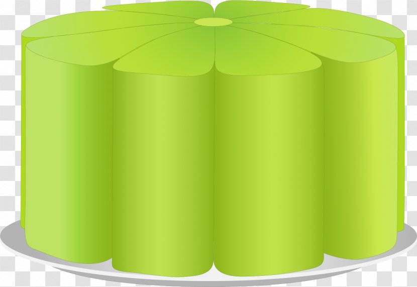 Green Cylinder Angle - Vector Painted Clover Transparent PNG