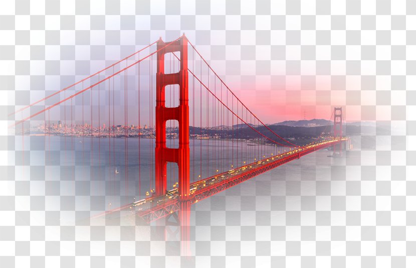 Golden Gate Bridge Park Landmark Building - Suspension Transparent PNG