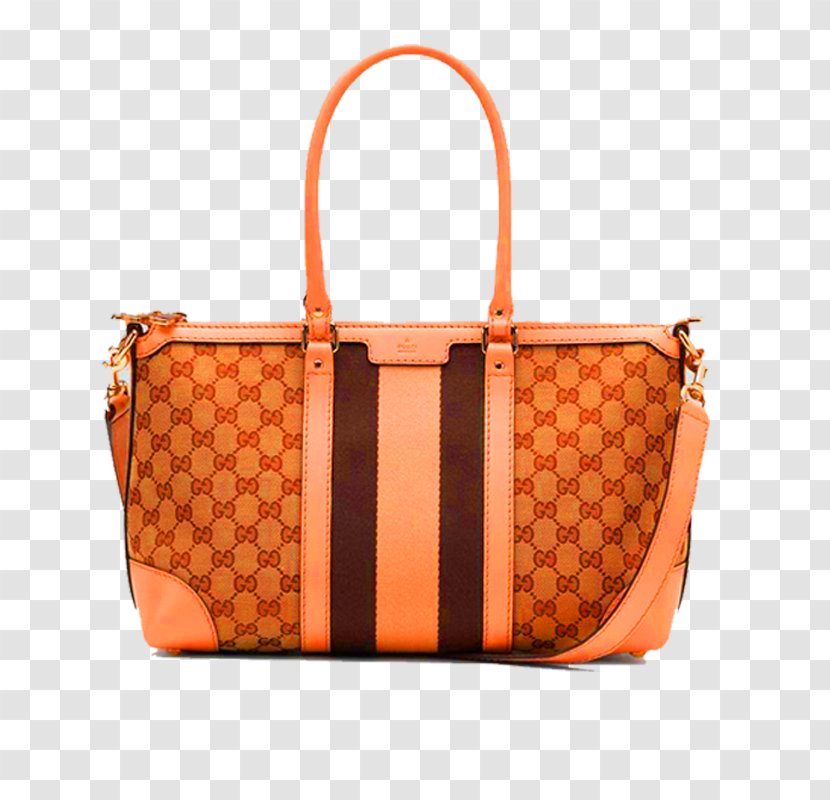 Gucci Handbag Tote Bag Leather Messenger - Caramel Color - Women Transparent PNG