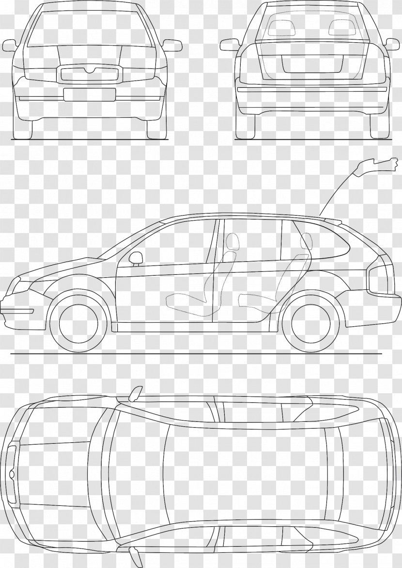 Car Jaguar Vector Graphics Drawing Chevrolet - Line Art Transparent PNG