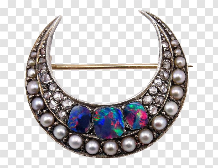 Gold Earring Diamond Silver Filigree - Estate Jewelry - Opal Earrings Transparent PNG