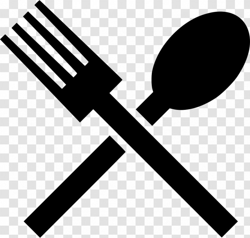 Cooking Spoon - Black And White Transparent PNG