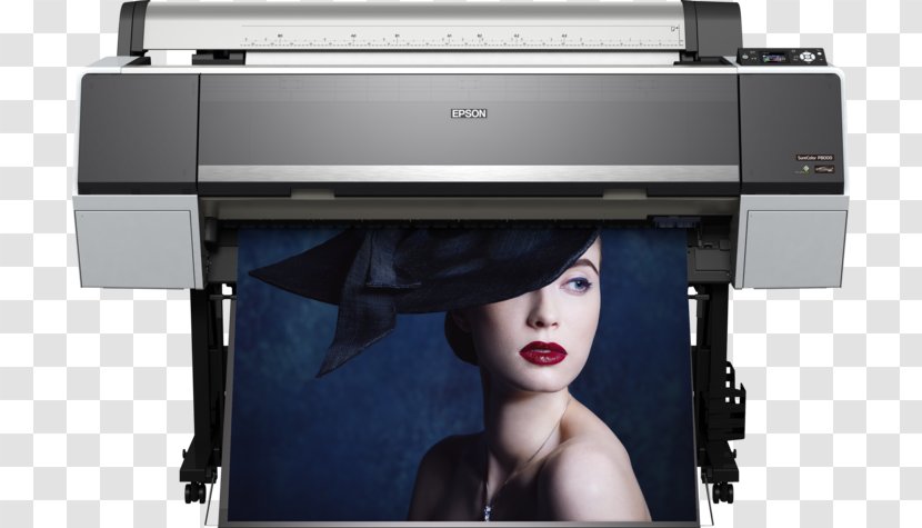 Inkjet Printing Epson SureColor P8000 Wide-format Printer - Laser Transparent PNG