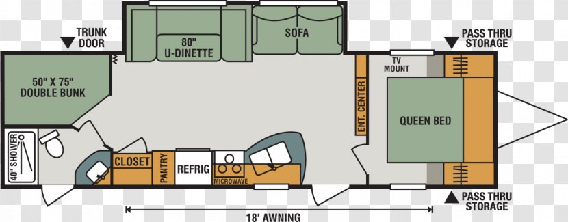 Caravan Campervans Floor Plan Trailer House - Car Dealership - Traveling Transparent PNG