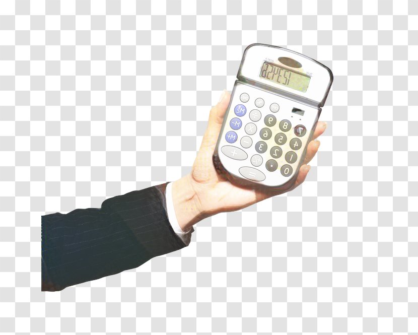 Calculator Product Design Finger - Computer Hardware - Electronic Device Transparent PNG