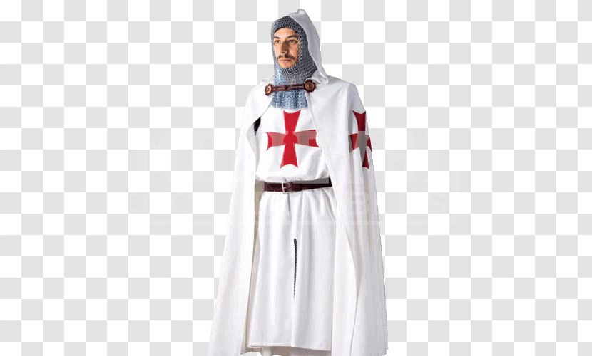 Middle Ages English Medieval Clothing Knights Templar - Cloak Transparent PNG