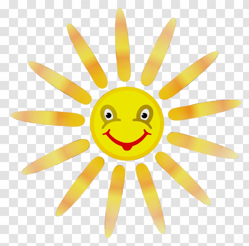 Sun Drawing - Line Art - Smile Emoticon Transparent PNG