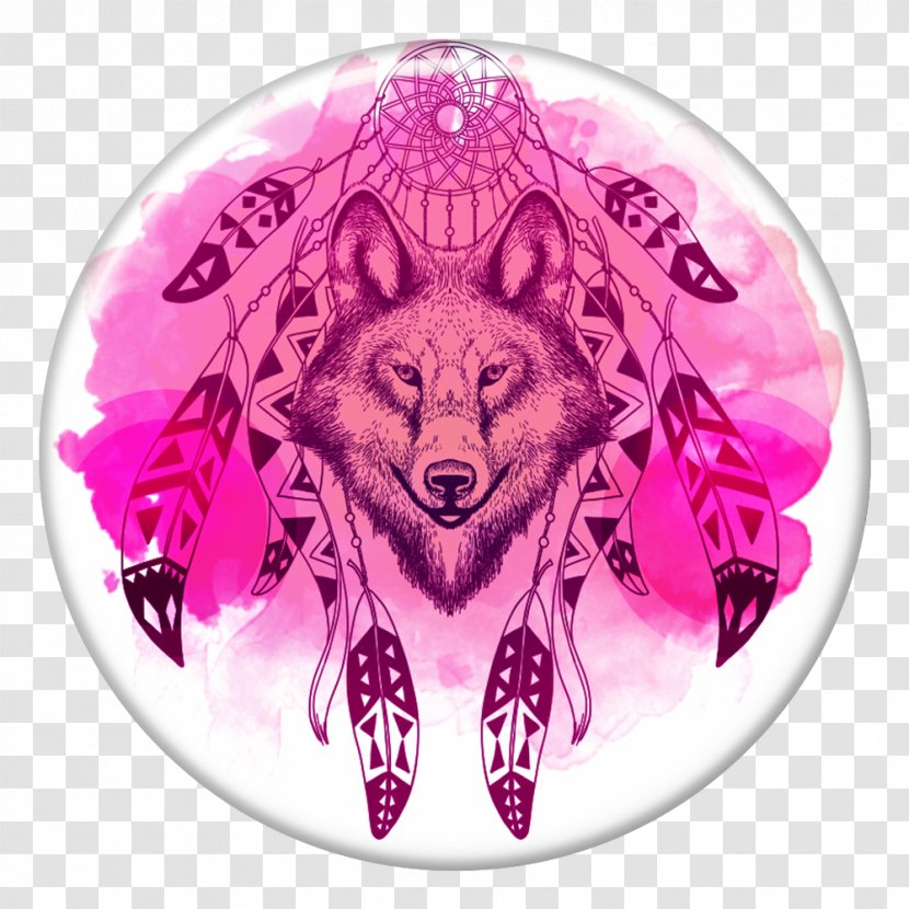 Dog Dreamcatcher Vector Graphics Drawing - Wolf Transparent PNG