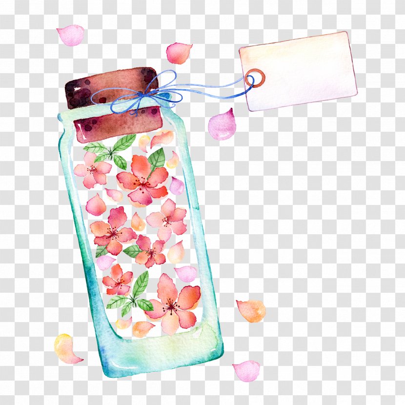 Glass Bottle - Stock Photography - Flower Transparent PNG