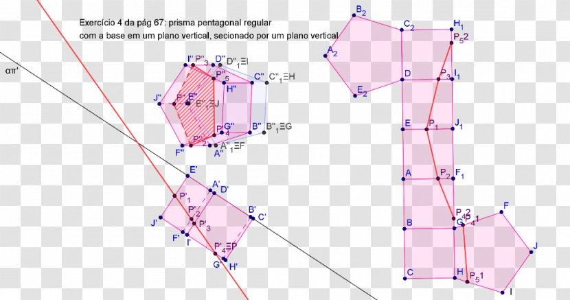Descriptive Geometry Antiprism Pentagonal Prism - Pyramid Transparent PNG